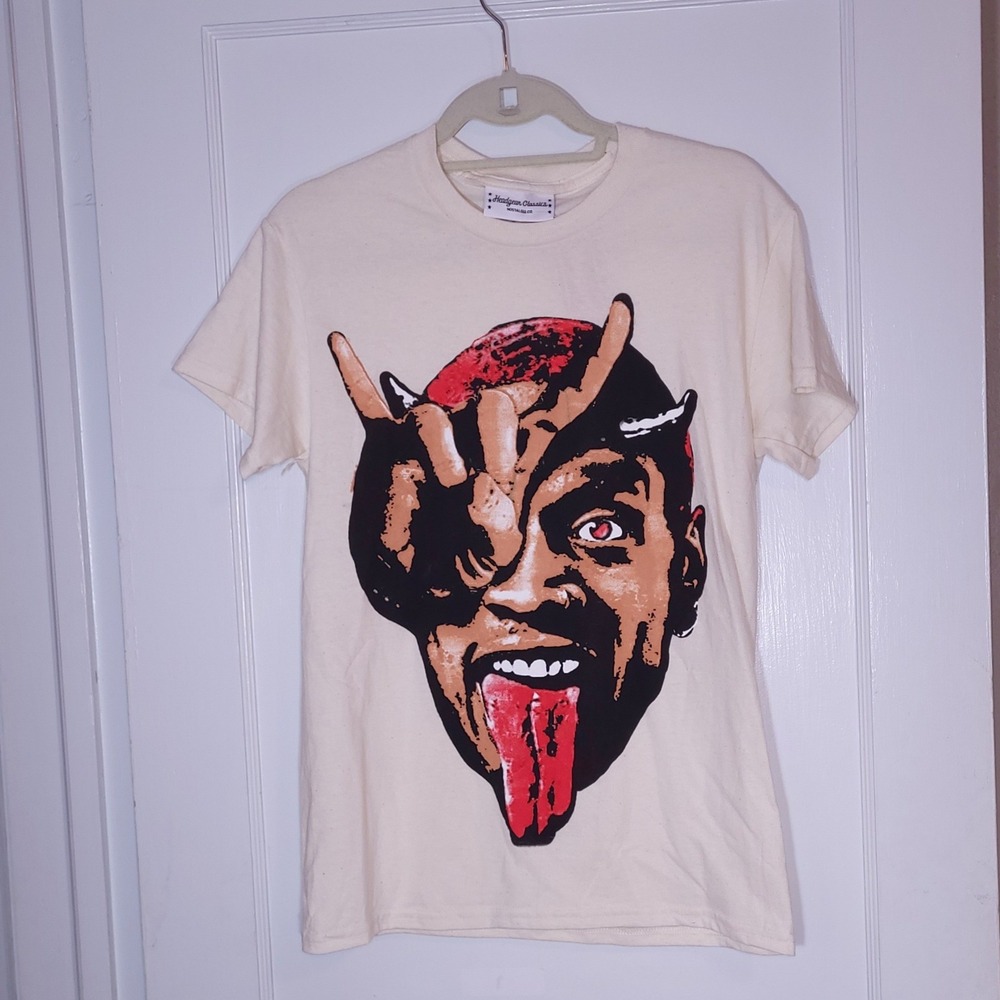Headgear Classics Dennis Rodman Bad As I Wanna Be Devil Graphic T-Shirt Small - Picture 4 of 6